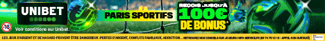 Bannière moyenne cliquable vers le bookmaker Unibet